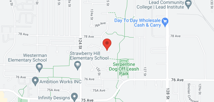 map of 12558 77A AVENUE